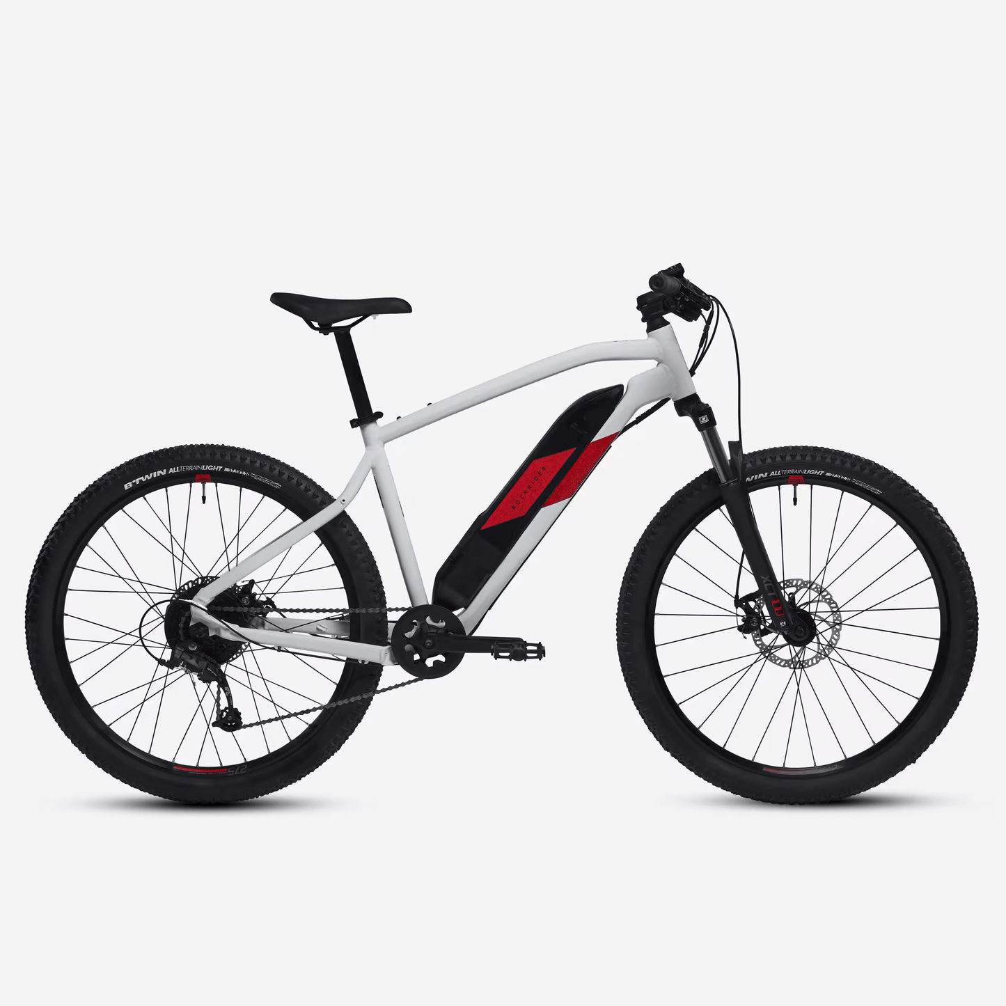 ROCKRIDER semi-rigide 27,5" E-ST 100 Blanc Rouge